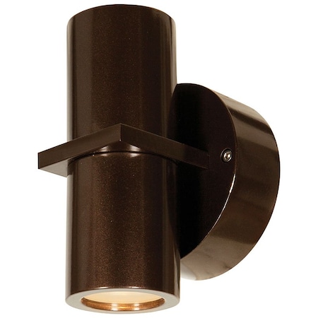 Access Lighting KO, BiDirectional Outdoor LED Wall Mount, Bronze Finish, Clear Glass 20352LEDDMGLP-BRZ/CLR